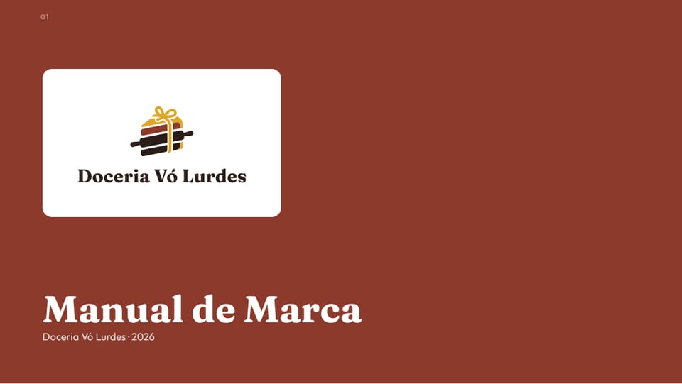 Capa do manual de Doceria Vó Lurdes